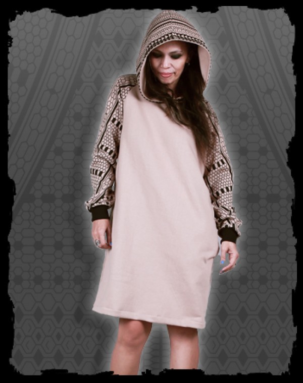 KHIONE Dress With Hood - With FullPrint Kalinga Nr. 258